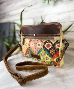 Sixtease Happy Vibes Colorful Crossbody Handbag Handbags & Wallets