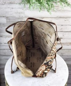 Sixtease Handbags & Wallets Hayden Boho Floral Backpack Tote Handbag