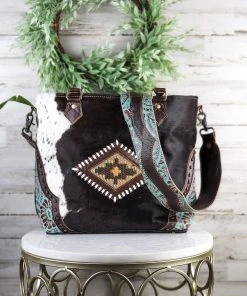 Myra Hazelle Cowhide Tote Handbag - MEGA SALE | Premium Leather Bag for Women -The Cinchy Cowgirl Store HazelleCowhideToteHandbag2 1080x