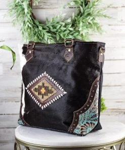 Myra Hazelle Cowhide Tote Handbag - MEGA SALE | Premium Leather Bag for Women -The Cinchy Cowgirl Store HazelleCowhideToteHandbag3 1080x