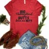 The Cinchy Cowgirl Heather Red Big Thoroughbred Butts Short Sleeve Tee