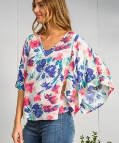 Ave Shops Hello There Floral Top
