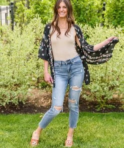 Ave Shops Hi-Rise Destroyed Slim Fit Jeans New Arrivals