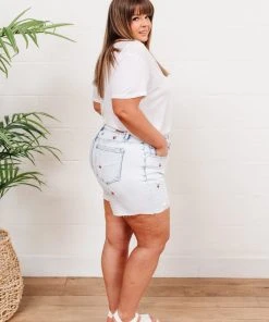 Hi-Waisted Cherry Acid Wash Cutoffs - Ave Shops Bottoms & Jeans 24 Ave Shops Bottoms & Jeans Hi-Waisted Cherry Acid Wash Cutoffs