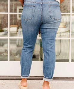 Ave Shops High Waist Slim Fit Jeans