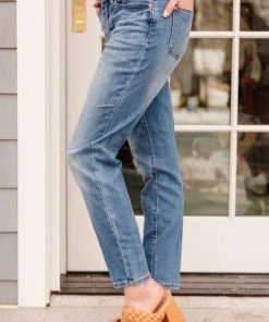 Ave Shops High Waist Slim Fit Jeans