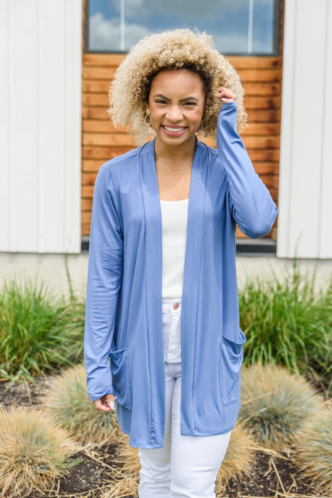 Ave Shops Homeland Blue Cardigan – New Arrivals in Cardigans & Sweaters 12 Ave Shops Homeland Blue Cardigan New Arrivals