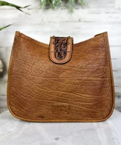 American Darling Homestead Floral Cowhide Crossbody Handbag [Style B] Handbags & Wallets