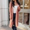 Ave Shops Cardigans, Sweaters, Outerwear Hooded Cardigan In Red Sand