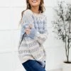 Ave Shops Hugs And Kisses Sweater In Dusty Blue