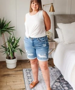 Ave Shops Heather Weather Ivory Tank Top - Soft Short Sleeve Blouse for Women 47 Ave Shops Clothing Heather Weather In Ivory Tank