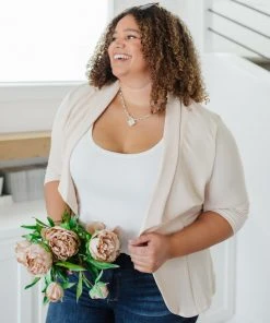 Ave Shops Clothing Acting Like A Lady Blazer In Taupe