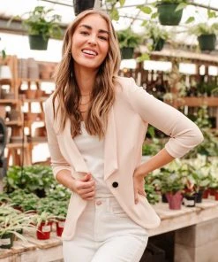 Ave Shops Clothing Acting Like A Lady Blazer In Taupe