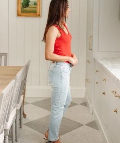 Ave Shops Super Light Destroyed Boyfriend Jeans Bottoms & Jeans