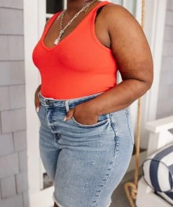 Ave Shops Hi-Rise Cut Off Bermudas Bottoms & Jeans