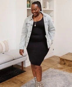 Ave Shops Dresses, Rompers, Jumpsuits Meet Me In The Middle Dress In Black