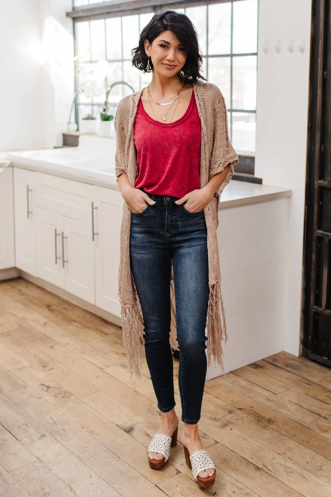 Ave Shops Super Dark Control Top Skinnies - High Waist Slimming Jeans for Women 3 Ave Shops Super Dark Control Top Skinnies