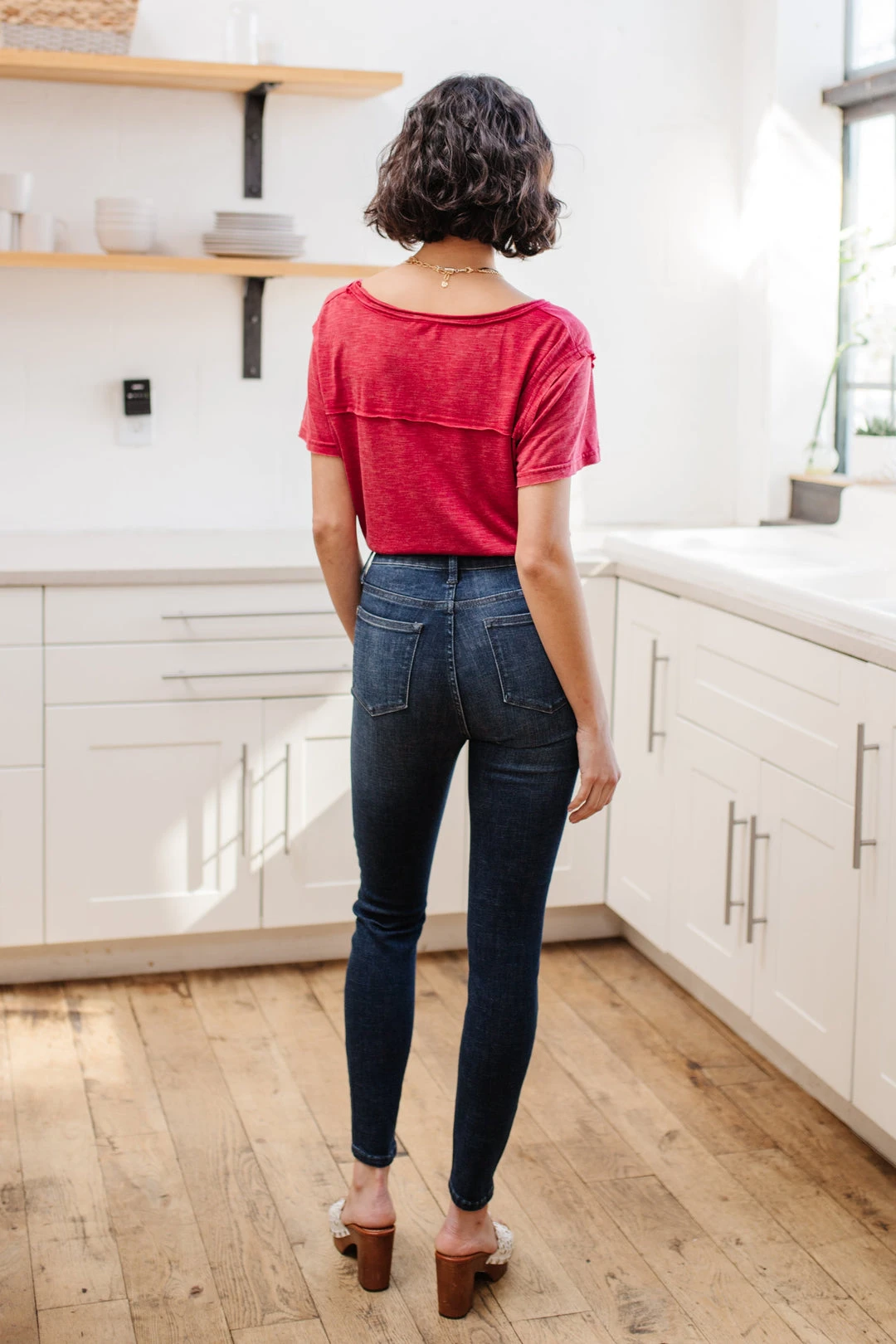 Ave Shops Super Dark Control Top Skinnies - High Waist Slimming Jeans for Women 7 Ave Shops Super Dark Control Top Skinnies