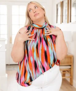 Ave Shops Abstract Artist Tank Top - Stylish Short Sleeve Tops for Women 22 Ave Shops Abstract Artist Tank Clothing