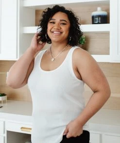 Ave Shops Clothing Take U There Tank In White