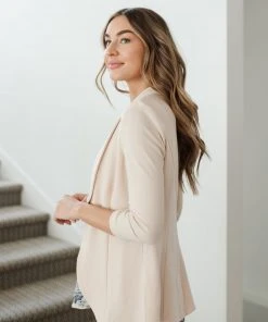 Ave Shops Clothing Acting Like A Lady Blazer In Taupe
