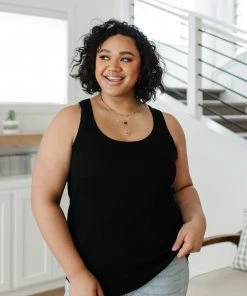 Ave Shops Clothing Take U There Tank In Black