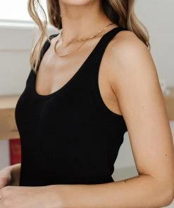 Ave Shops Clothing Take U There Tank In Black