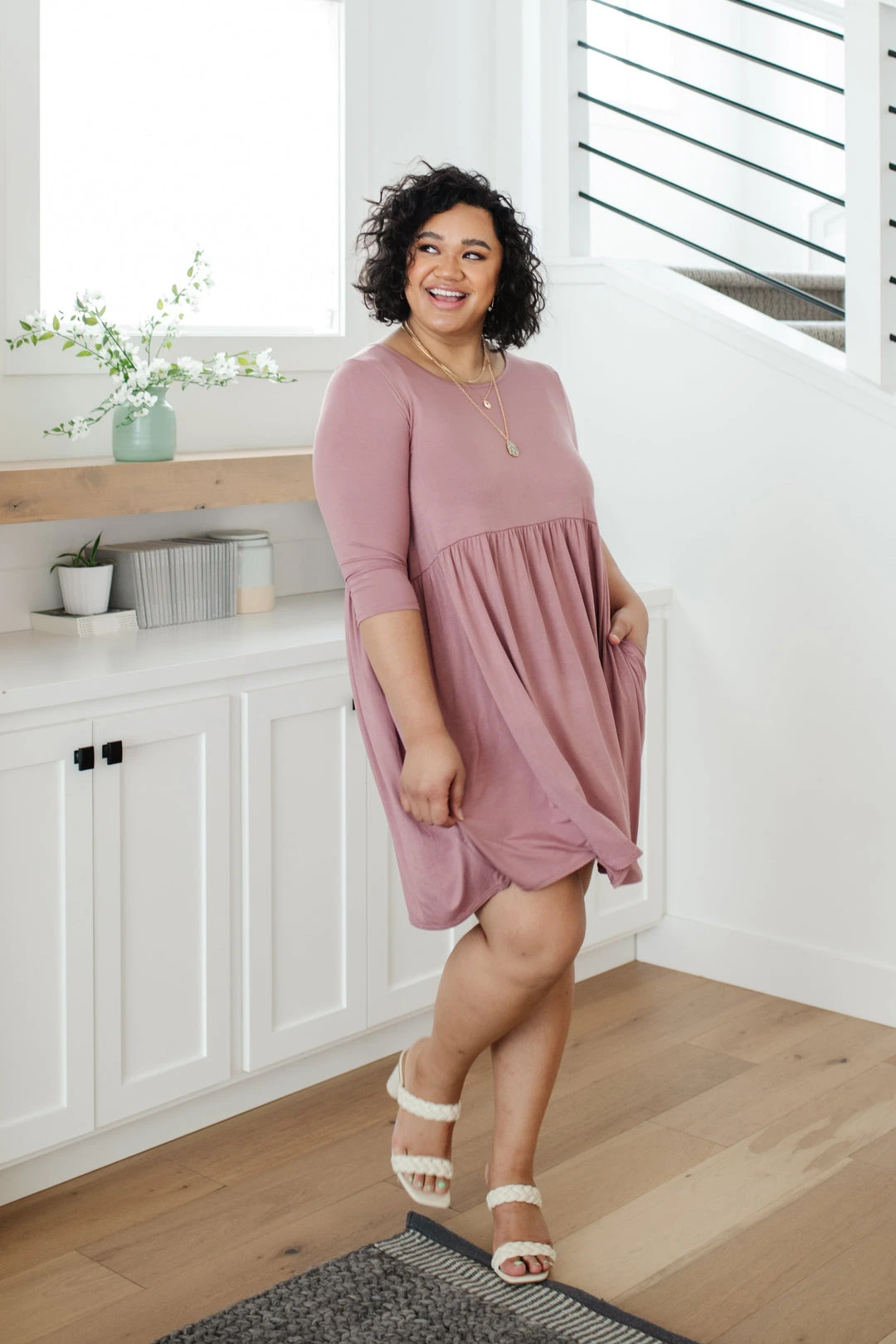 Ave Shops Weekender Dress in Mauve - Stylish Dresses, Rompers & Jumpsuits 14 Ave Shops Dresses, Rompers, Jumpsuits Weekender Dress In Mauve