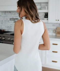 Ave Shops Clothing Take U There Tank In White