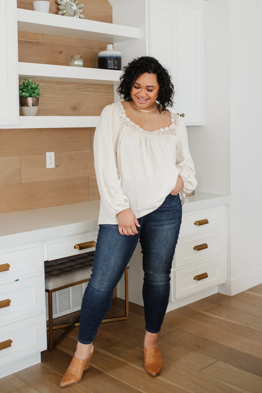 Ave Shops Super Dark Control Top Skinnies - High Waist Slimming Jeans for Women 14 Ave Shops Super Dark Control Top Skinnies