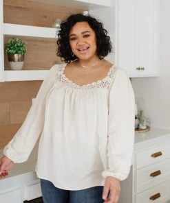 Ave Shops Lift Your Spirits Top In Cream