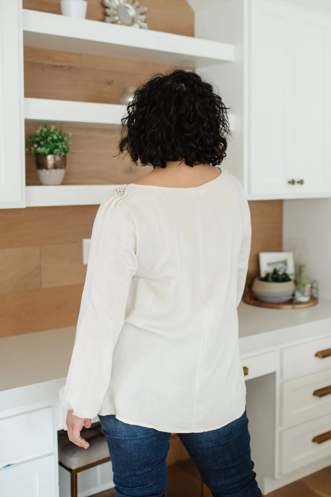 Ave Shops Lift Your Spirits Cream Long Sleeve Top | Women's Comfortable & Stylish Blouse 16 Ave Shops Lift Your Spirits Top In Cream