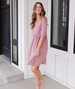 Ave Shops Weekender Dress in Mauve - Stylish Dresses, Rompers & Jumpsuits 21 Ave Shops Dresses, Rompers, Jumpsuits Weekender Dress In Mauve