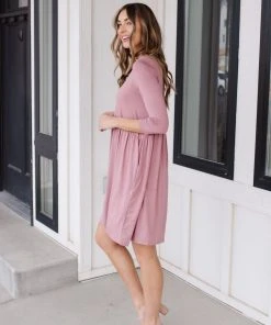 Ave Shops Weekender Dress in Mauve - Stylish Dresses, Rompers & Jumpsuits 27 Ave Shops Dresses, Rompers, Jumpsuits Weekender Dress In Mauve