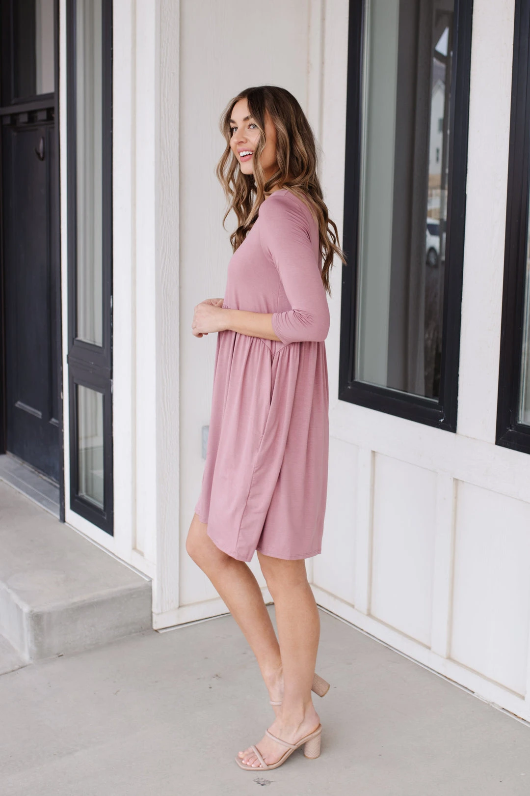 Ave Shops Weekender Dress in Mauve - Stylish Dresses, Rompers & Jumpsuits 13 Ave Shops Dresses, Rompers, Jumpsuits Weekender Dress In Mauve