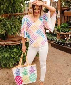 Ave Shops Stamped By Love Top Clothing