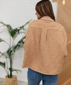 Ave Shops In The Cabin Shacket In Brown Clothing