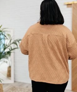 Ave Shops In The Cabin Shacket In Brown Clothing