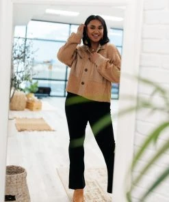 Ave Shops In The Cabin Shacket In Brown Clothing