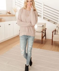 Ave Shops In The Forest Mocha Long Sleeve Top - Stylish & Comfortable Tops & Blouses 20 Ave Shops In The Forest Top In Mocha Clothing