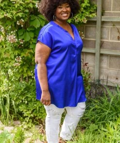 Ave Shops New Arrivals Isn't It Ironic Shirt In Blue