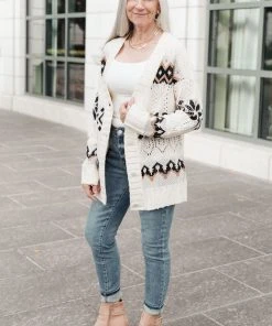 Ave Shops 'It's A Hot Cocoa Day' Ivory Cardigan | Cozy Women's Sweater 23 Ave Shops Clothing It's A Hot Cocoa Day Cardi In Ivory