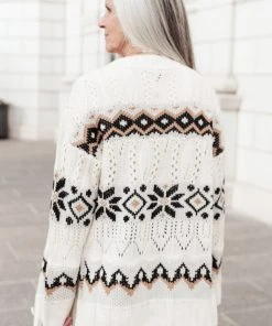 Ave Shops 'It's A Hot Cocoa Day' Ivory Cardigan | Cozy Women's Sweater 31 Ave Shops Clothing It's A Hot Cocoa Day Cardi In Ivory