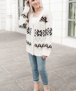 Ave Shops 'It's A Hot Cocoa Day' Ivory Cardigan | Cozy Women's Sweater 29 Ave Shops Clothing It's A Hot Cocoa Day Cardi In Ivory