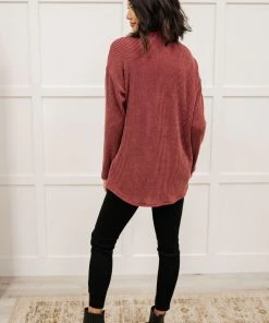 Ave Shops Clothing Ivy League Boyfriend Shacket In Wine