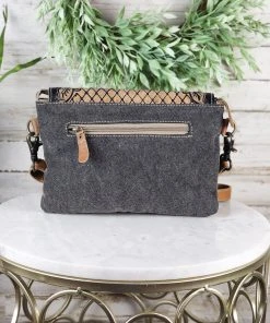 Myra Handbags & Wallets Ivy Teal Aztec Crossbody Handbag