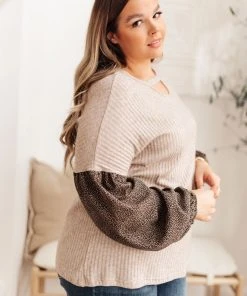 Ave Shops Jennica Top In Taupe - Stylish Long Sleeve Blouse for Women 27 Ave Shops Jennica Top In Taupe Clothing