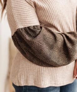 Ave Shops Jennica Top In Taupe - Stylish Long Sleeve Blouse for Women 28 Ave Shops Jennica Top In Taupe Clothing