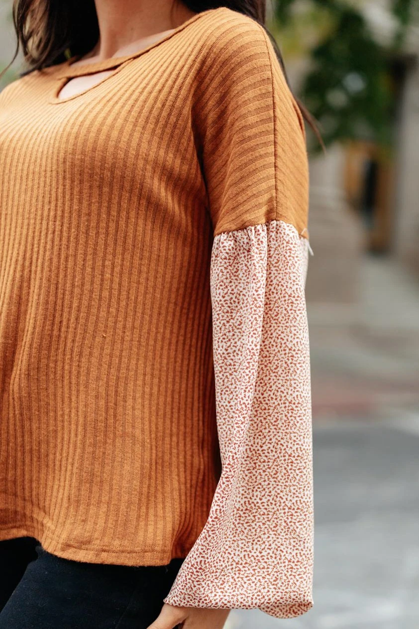 Ave Shops Jennica Top In Warm Spice | Long Sleeve Tops for Women | Elegant Tops & Blouses 8 Ave Shops Jennica Top In Warm Spice