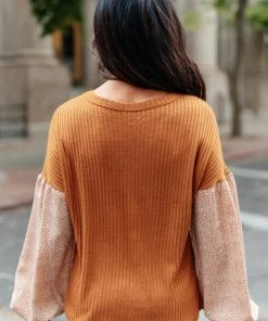 Ave Shops Jennica Top In Warm Spice | Long Sleeve Tops for Women | Elegant Tops & Blouses 26 Ave Shops Jennica Top In Warm Spice